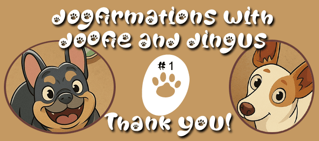 Dogfirmations with Doofie and Dingus Certificate